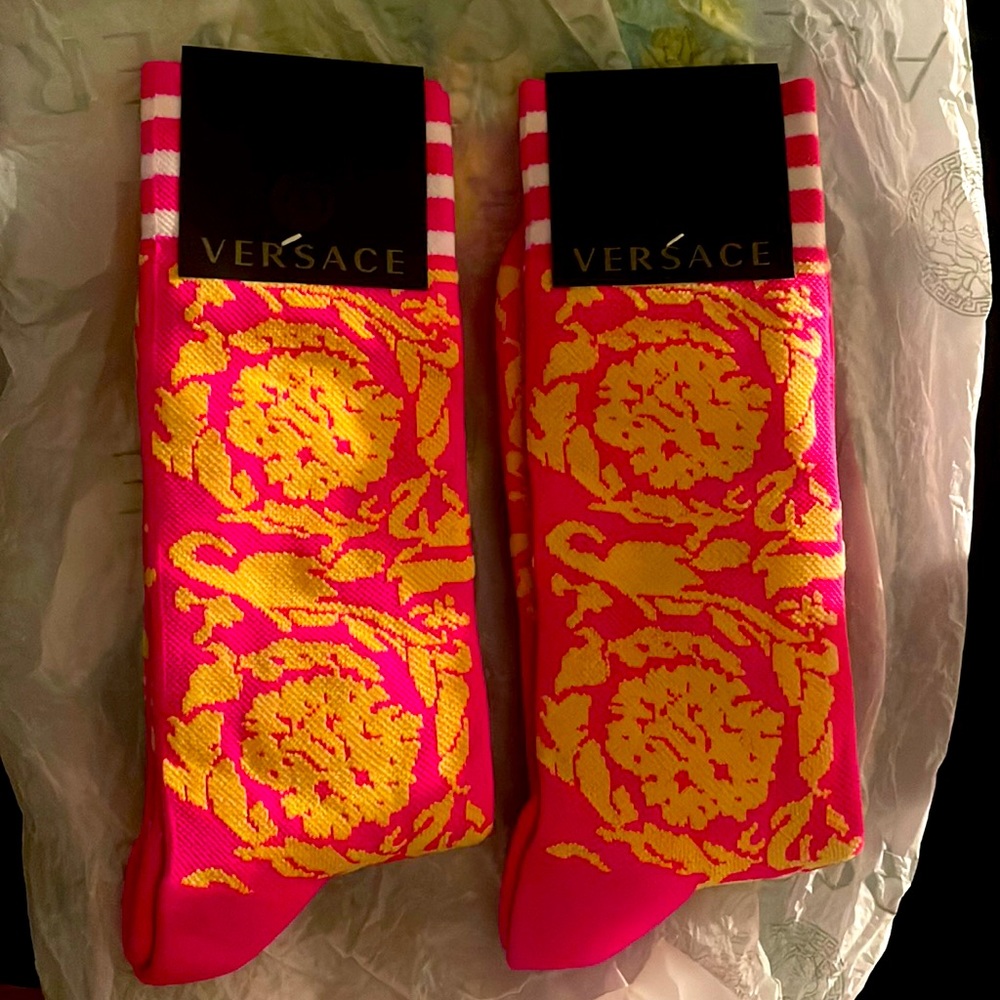 Versace baroque style socks